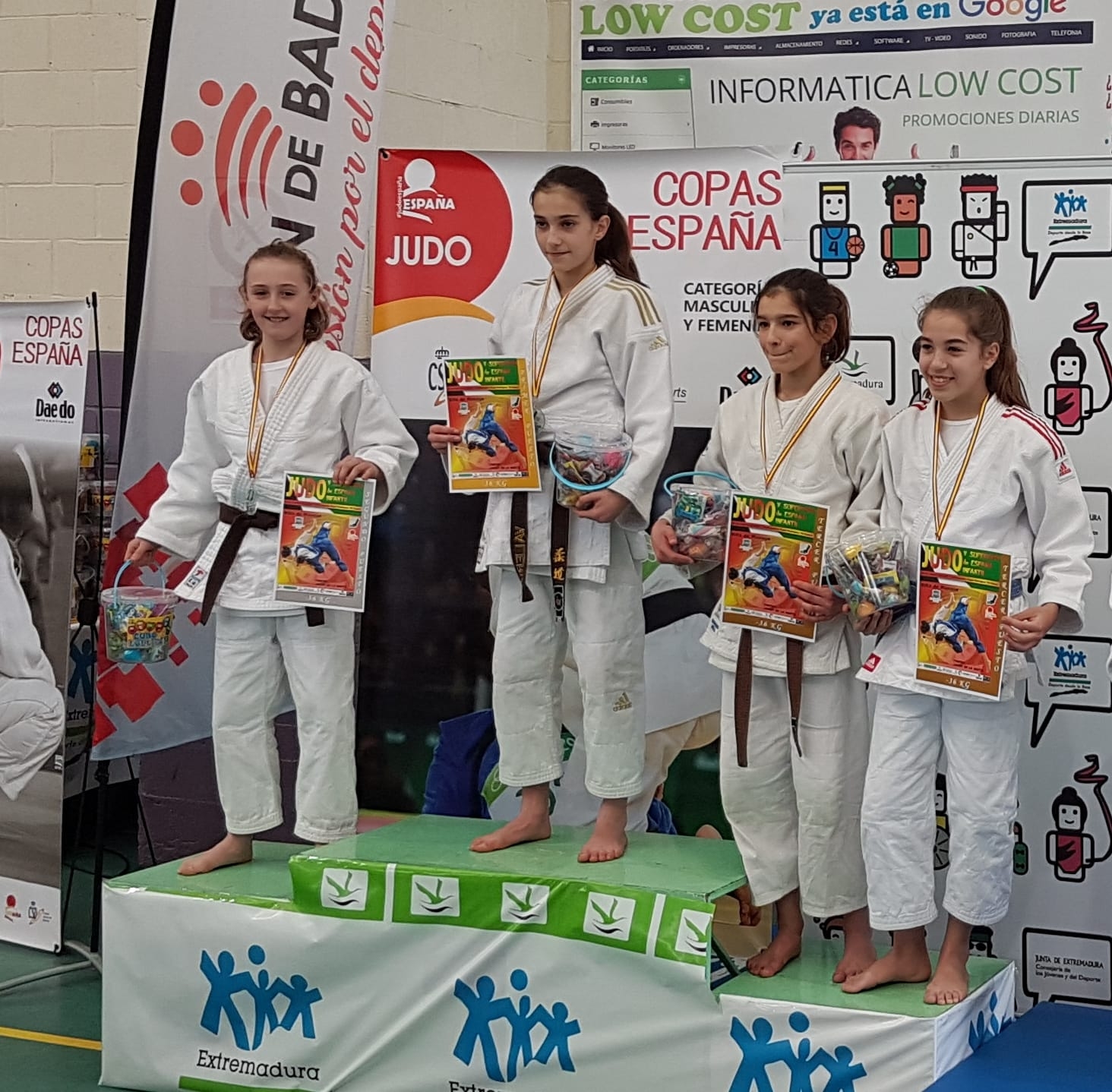 DOS MEDALLAS para los Navarros en la Supercopa de España de Judo Infantil de Extremadura 23-02-19.